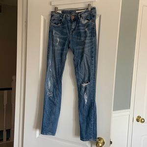 Zara ripped skinny jeans